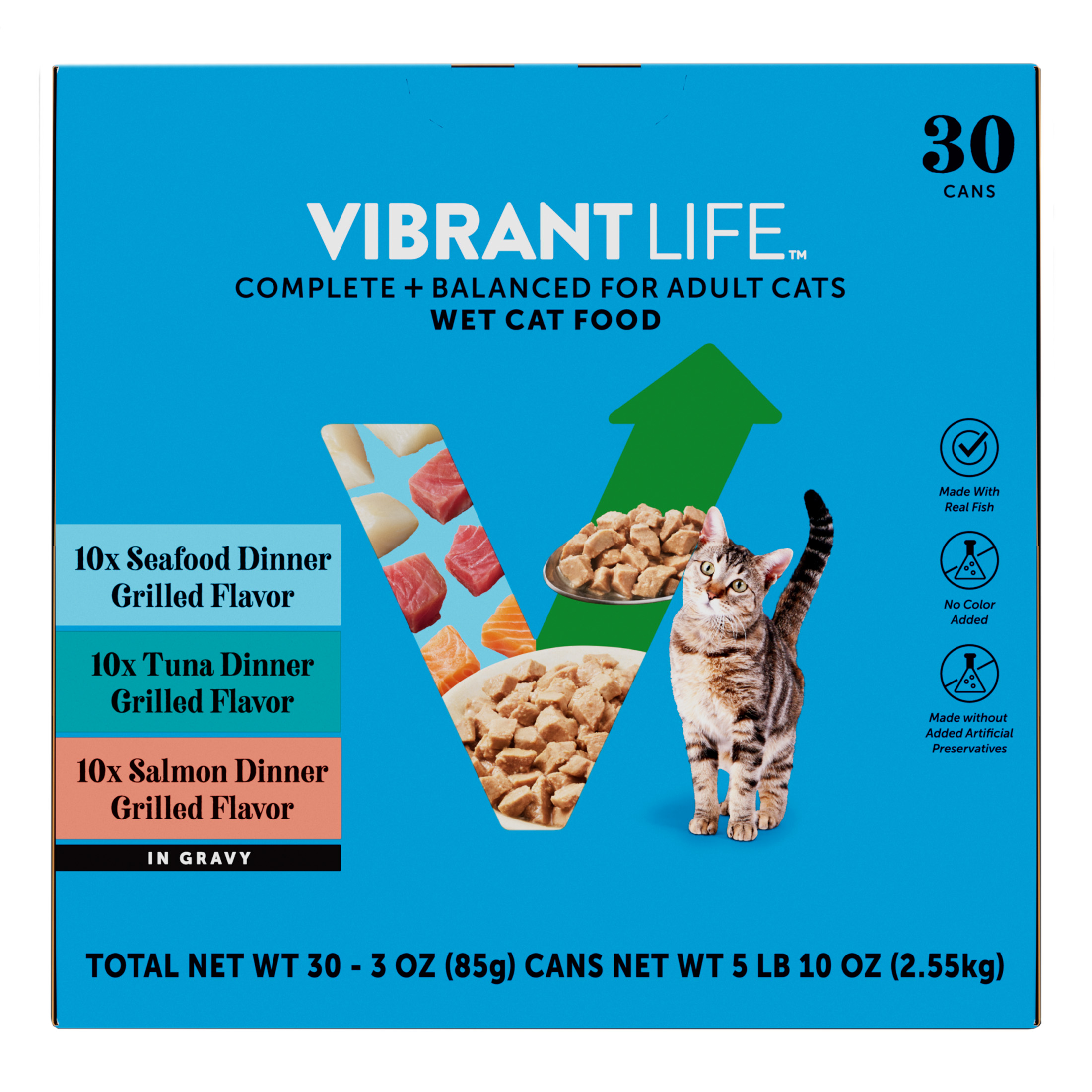 Vibrant Life Seafood Gravy Wet Cat Food Variety Pack photo 2