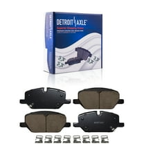 Detroit Axle - Front Brake Pads for Buick Envision Cadillac CT5 XT4 Chevrolet Camaro GMC Terrain Ceramic Brake Pads w/Hardware 2021 Replacement