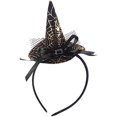 thumbnail image 2 of 6 Piezas Diadema de Sombrero de Bruja, Diademas de Halloween, Tocado de Estrella de Calavera de Araña, Tocado de Mujer para Niños, para Decoración de Halloween, 2 of 5