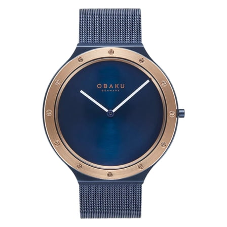 Obaku Men's Analog Blue Dial Watch - V285GXSLML