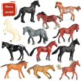 thumbnail image 4 of 12PCS Horse Foal Toy Figures, Realistic Horse Pony Toy, Plastic Horse Figurines, Horse Animal Toys for Girls and Boys, Horse Club Cake Topper Party De, 4 of 5
