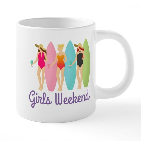 CafePress - Girls Weekend - 20 Oz White Ceramic Mega Mug