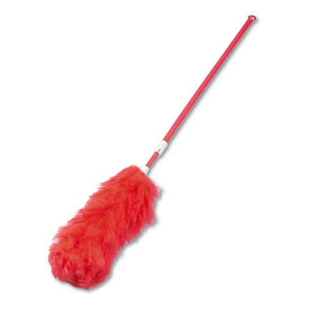 Natural Lambswool Duster - Boardwalk Lambswool Extendable Duster, Plastic Handle Extends 35