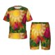 thumbnail image 1 of Balery Rose Psychedelic Conjunto de Pijama Infantil de Manga Corta con Estampado – Ropa de Dormir de Algodón Suave-4X-Large, 1 of 6