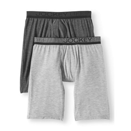 Jockey Life Men's Eco Outdoor Gear Long-Leg Boxer Brief - 2 pack