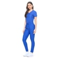 thumbnail image 4 of Scrubs for Women Set Ultra Stretch Form Fitting Womens Scrub Set (True Royal Blue, Large), 4 of 8