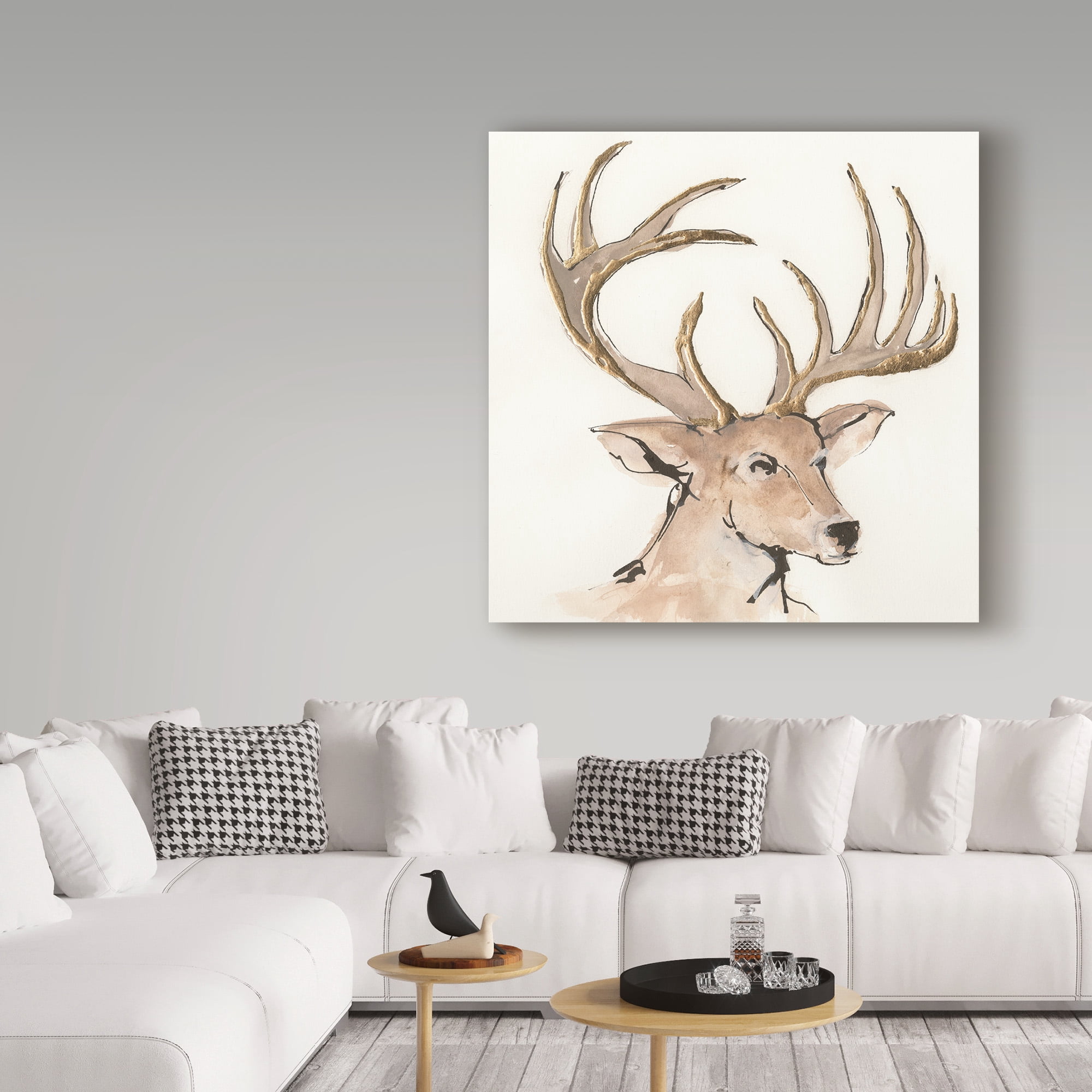 Trademark Fine Art 'Gilded Mule Deer' Canvas Art by Chris Paschke