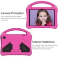 thumbnail image 3 of Feishell Kids-Friendly Case for Amazon Kindle Fire 7 12th Generation 2022 Released,with Portable Handle & Kickstand,Shockproof EVA Foam Anti-Scratch Child Protector Tablet Case Cover,Rose, 3 of 7