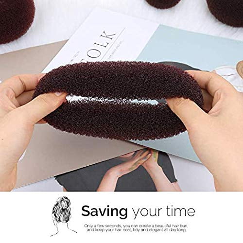 Donut hair bun maker 7 pieces clearance
