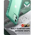 thumbnail image 3 of i-Blason Ares Series Designed iPhone 12 Mini Case 5.4 inch (2020 Release), Dual Layer Rugged Clear Bumper Case for iPhone 12 Mini with Built-in Screen Protector (MintGreen), 3 of 7
