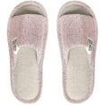 thumbnail image 3 of LZLINGMEI Slippers for Women,Memory Foam Soft Warm Slip On Open Toe Linen Cotton House Slippers,Anti-Skid Cozy for Indoor Outdoor Slippers, 3 of 7