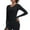 #H-Black, variant on GuangCheng Kintted Yoga Tops for Women Long Sleeve V-Neck Slim Fit Warm Fall Casual Blouses Shirts