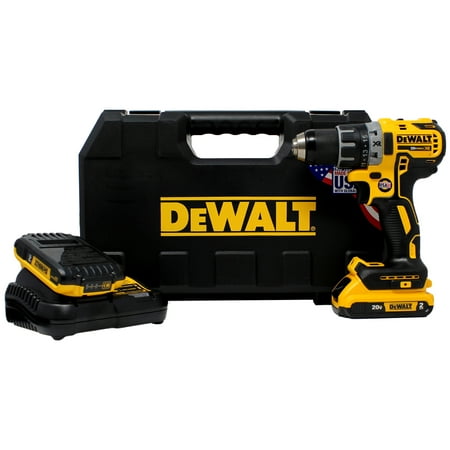 DeWalt 20V MAX XR Compact 1/2" Drill/Driver (2.0Ah) w/ 2 Batteries and Kit Box (DCD791D2)