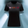 thumbnail image 3 of Playera Blusa Con Estampado De Corazones Ropa Para Mujer Color Negro Talla Chica Marca Emil SaEs, 3 of 4