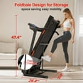 thumbnail image 3 of SWERTOY HLAiLL Folding Treadmills With Auto Incline 330lb Capacity Running Machine with Bluetooth Speaker, Device Holder, Easy Assembly&Space-Saving for Walking, Jogging, Running, 3 of 7