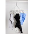 thumbnail image 2 of Home Basics 20-Clip Stainless Steel Round Hanging Drying Rack, Silver, 24X30 Inches, 2 of 3