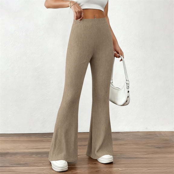 Endives Womens Flared Pants Yoga Legging Pants Casual Relaxed Comfy Loose Soft Pants