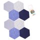 thumbnail image 3 of EeaseMX 8 tableros de fieltro hexagonales para pared, para fotos y notas., 3 of 7