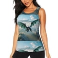 thumbnail image 2 of Picia Cloud Sky Green Dragon Pattern Women's Workout Tank Top,Breathable Activewear,Slim Fit Athletic Top,Versatile Workout Moisture-wicking top-XX-Large, 2 of 9