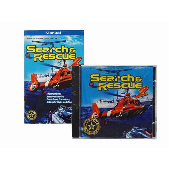 Search & Rescue 2 - CDRom and Manual Set - Classic Helicopter Flight Sim for Windows 98