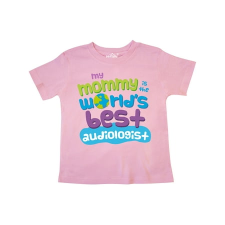 

Inktastic Audiologist Mom quote childs Gift Toddler Boy or Toddler Girl T-Shirt