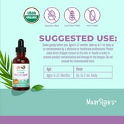 MaryRuths Liquid Multivitamin for Babies & Infants Iron Free, USDA Organic, Orange Vanilla, 2 fl oz