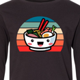 thumbnail image 4 of Inktastic Noodle Bowl Japanese Cute Ramen Kawaii Long Sleeve Youth T-Shirt, 4 of 5