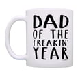 thumbnail image 2 of ThisWear Funny Dad Mug Set Dad of the Freakin Year Mugs Dad Presents 11 ounce 2 Pack Coffee Mugs Dad, 2 of 4