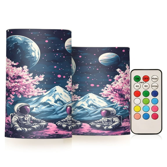 BZSMCE Flameless Candles LED Lights Midjourney_ffyy3_a_vector_illustration_of_two_astronauts_sitting_under_che_ccca7fcb-92ba-4111-959c-e Creativity Battery Candles