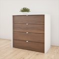 thumbnail image 4 of Nexera Celebri-T 4-Drawer Chest, White And Walnut, 4 of 5