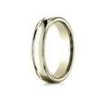 thumbnail image 2 of Benchmark� 18k Gold 4mm Comfort-fit Satin-finished High Polish Finish Round Edge Design Wedding Band Ring, 2 of 9