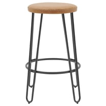 New Pacific Direct Joe KD PU Backless Stool, (Set of 2)