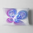 thumbnail image 2 of Designart 12" x 20" Blue Polyester Throw Pillow, 2 of 5