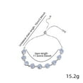 thumbnail image 3 of Pulsera de Diamantes, Elegante Pieza de Cristal, Joyería de Cobre Ajustable, Impactante Mejora de Estilo, Ideal para Salidas Informales y Ocasiones Especiales, Ideal para Mujeres a La Moda, Diseño Li, 3 of 7