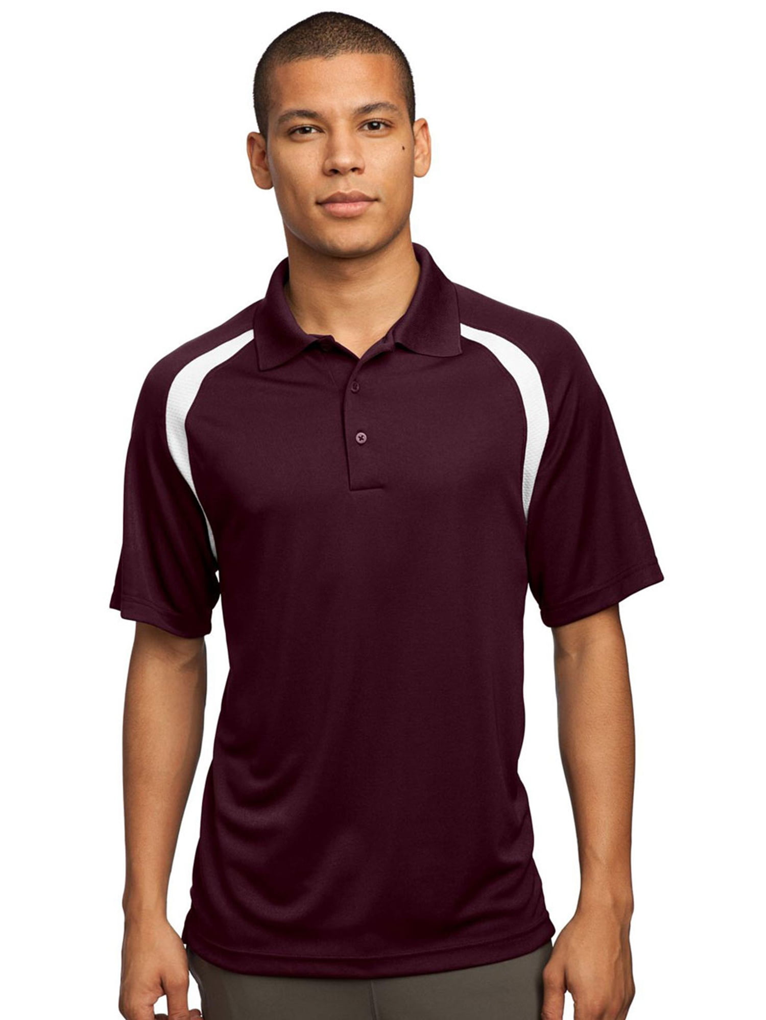 Sport-Tek - Sport-Tek Men's Performance Colorblock Polo Shirt - Walmart ...