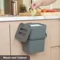 thumbnail image 4 of Cubo de basura de cocina montado en la pared EKO Pure Mini 5L (gris), 4 of 9