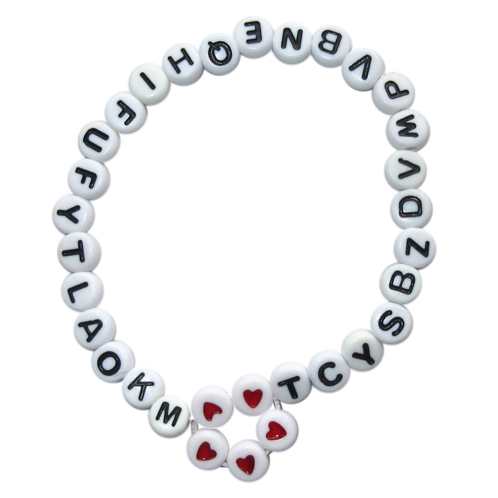 12 Packs: 340 ct. (4,080 total) White Circular Alphabet Beads by Creatology - 7.5mm