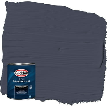 Glidden HEP Black Flame / Purple Semi-Gloss Exterior Paint with Primer, 1 Quart