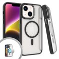 thumbnail image 4 of Xpression Cover for Apple iPhone 14 Pro Max (6.7") Magnetic Case with Built in Magnets Compatible with MagSafe, Clear Hybrid Bumper Phone Case - Clear / Black, 4 of 9
