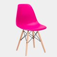thumbnail image 1 of Heavenly Collection Dark Pink Wood Chair, 1 of 1