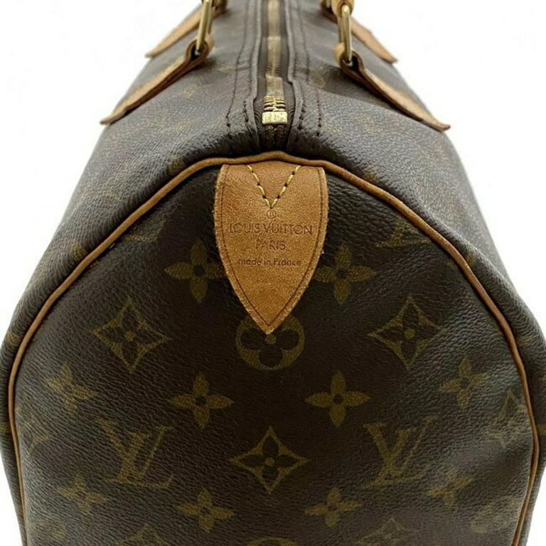 Authenticated Used Louis Vuitton Handbag Speedy 35 Brown Monogram