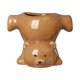 thumbnail image 1 of Maceta con forma de oso, maceta, florero, figura, capullo, jarrón, adorno, caricatura Marrón, 1 of 9