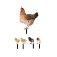 thumbnail image 3 of Juego de 5 uds. de estacas para decoración del suelo de gallina, figuritas realistas, decoración decorativa de Pascua, escultura de pollo, estacas de, 3 of 8