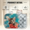 thumbnail image 2 of 4 Pack Pot Holders,Kitchen Essential, Potholder Set,Adorable Kitten Peeking From A Polka Dotted Cup, 2 of 6