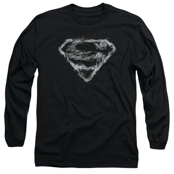 Supermanoking Shield Long Sleeve Adult 18/1 T-Shirt Black