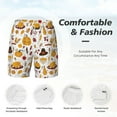 thumbnail image 3 of Balery Thanksgiving Mens Swim Trunks Swim Shorts for Men Quick Dry Inseam Beach Shorts with Compression Liner Pocket-Small, 3 of 9