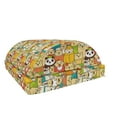 thumbnail image 1 of Funny Foot Rest, Many Different Polar Bears Comical Characters Funny Faces Doodle Teddy Crowd, Non-Slip Backing Adjustable Ergonomic Memory Foam Leg Support for Office, Multicolor, by Ambesonne, 1 of 5