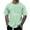 Mint Green, variant on COSFO Crew Neck Big And Tall Shirts for Men Valentine's Day Funny Short Sleeve Tops Loose Fit Pullover Vacation Mens Graphic Tees