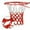 White-Red, variant on Saient Indoor and outdoor professional game replacement nets, high-quality and durable standard-size nylon sports basketball hoop, all-weather thickened net for rain and sun protection