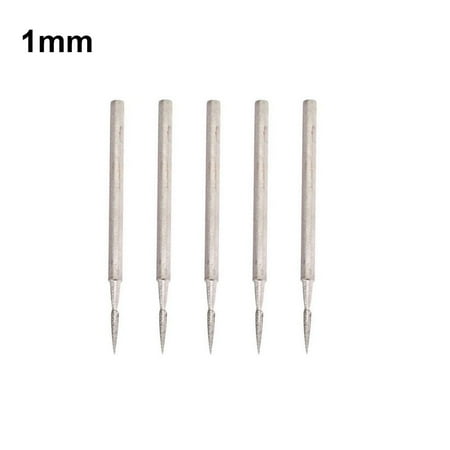 

Leke 5Pcs 2.35mm Shank Electroplating Diamond Grinding Head Polish Needle Jade Stone
